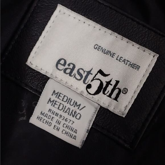 NWOT! EAST 5TH! LAVENDER PURPLE GENUINE LEATHER ZIPPER FRONT JACKET, COAT! SZ M - Picture 8 of 11